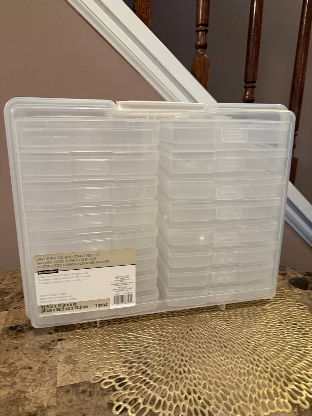 Recollections Large Clear Photo & Craft Keeper